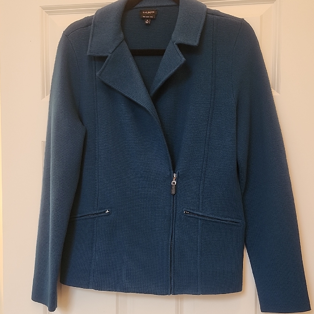 Talbots Merino Wool Women's Teal Blazer